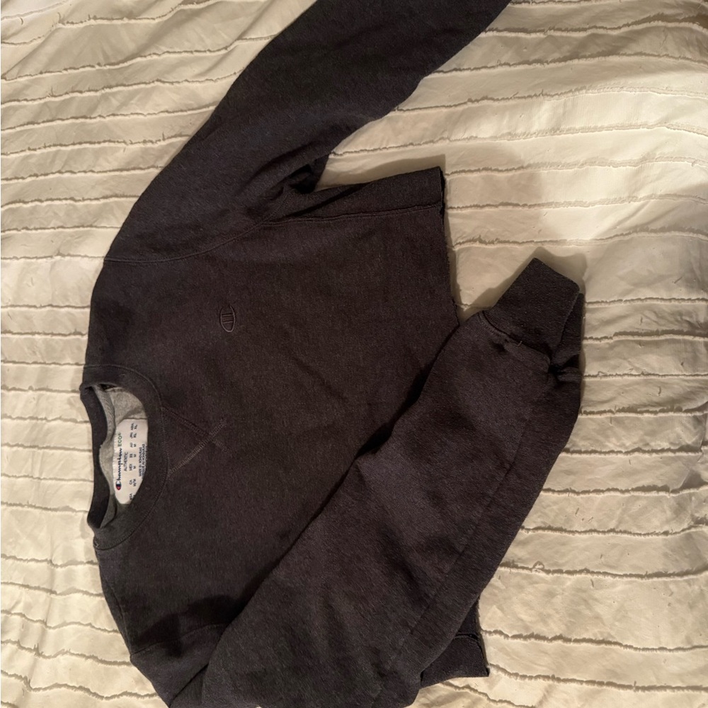 Dark Gray Cropped Sweatshirt